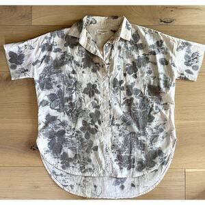 Tradlands Women's Boxy Button Down - X-Small - Eco Print